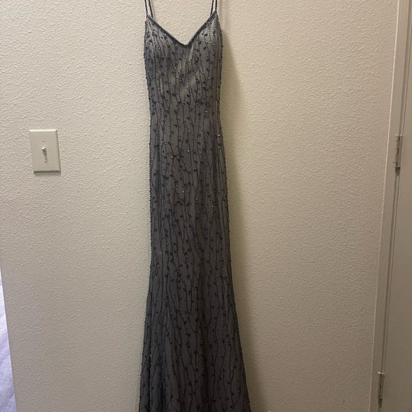 Neiman Marcus Dresses & Skirts - Neiman Marcus Black and Gray Evening Gown